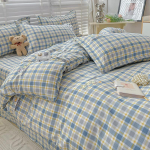 Keturių dalių patalynės komplektas Gryna medvilnė Naujo stiliaus Princesės stiliaus Bendrabučio Vienvietis Trijų dalių patalynės komplektas 2.0m four-piece set