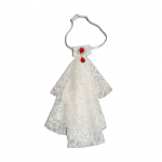 Moteri&scaron;kas daugiasluoksnis nėrinių raukinys su kristalais, netikra apykaklė, gotikinė Viktorijos laikų nuimama žabo apykaklė, steampunk drabužių aksesuaras