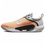 NikeCourt Zoom NXT Persiko Kremas Vyri&scaron;ki Sportbačiai Oranžiniai &Scaron;viesiai Kauliniai Tamsiai Dūminiai Pilki DH0219-002 41