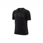 Nike NBA Los Angeles Lakers raidės logotipas spaudinys apvalus kaklas trumpos rankovės mar&scaron;kinėliai vyri&scaron;ki vir&scaron;utiniai drabužiai juodas DR6323-010 XS