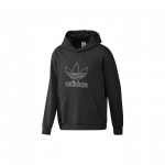adidas Adicolor Outline Trefoil Hoody Juoda Vyri&scaron;ka Gatvės apranga IU2373 M