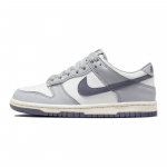 Nike Dunk Low GS Platina &Scaron;viesus Anglies Pluo&scaron;tas Vaikų Sportbačiai Balti Gryna Platina FB9109-101 36.5