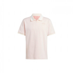 Adidas Originals dryžuoti siuvinėto logotipo polo mar&scaron;kinėliai vyrams Vir&scaron;utiniai drabužiai &Scaron;viesiai rožiniai IU0209 XXL