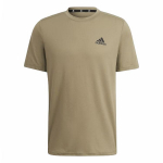 Adidas Aeroready Vienos spalvos apvalios apykaklės trumpomis rankovėmis T-shirt Vyri&scaron;ki Vir&scaron;utiniai drabužiai Chaki H58973 L