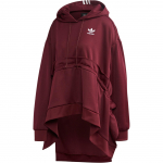 Adidas Originals Madingas Patogus Su Gobtuvu Ilgomis Rankovėmis Dryžuotas Džemperis Moteri&scaron;ki Džemperiai Tamsiai Violetinis FT9889 XXS