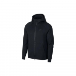 Nike logotipas spausdinimo užtrauktuku ilgomis rankovėmis striukė Unisex striukės Juoda 928483-010 L