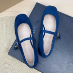Madingi plok&scaron;čiapadžiai moterims 2025 Kvadratinis pir&scaron;tas Sekli burna Suede Nauji Mary Jane batai Didelis dydis Moteri&scaron;ki batai 42 43 44 Zapatos 39 blue