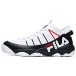 FILA Spaghetti Audinio Sintetinės Odos TPU Patogūs Universalūs Vidutinio Auk&scaron;čio Retro Krep&scaron;inio Batai Vyri&scaron;ki Kedai Balti Juodi F12M014115FWB 42.5