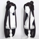 Anime Tian Guan Ci Fu Hu Hua Cheng Xie Lian Perukas Sintetinis Ilgas Tiesus Juodas Cosplay Plaukų Perukas Vakarėliui Helovinui as the picture-