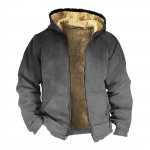 Vyri&scaron;ka dviguba striukė su pastorintu sagu su ki&scaron;eniniu medvilniniu įdėklu XXXXL