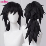 DemonSlayer Perukai Uzui Tengen Kochou Kanae Kamado Nezuko Kanroji Mitsuri Rui Hashibira Inosuke Sabito Cosplay Perukas + Peruko kepuraitė black