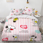 Snoopy mielas spaudinys patalynės komplektai antklodė lovos uždangalas užvalkalas pagalvės užvalkalas 2-3 dalių komplektai vaikams suaugusiems namų dekoras US Twin173x218cm