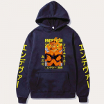 Anime Mano Herojus Akademija Enji Todoroki Grafinis Spaudas Su Gaubtu Vyrai Moterys Populiarūs Džemperiai Laisvo Stiliaus Gatvės Drabužiai Harajuku Vyri&scaron;kas Džemperis S