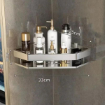 Be smūgių kampinė lentyna Vonios lentynos Lentynos Pakabinamos Du&scaron;o laikiklis Aliuminis Laikiklis Vonios Virtuvės Tvarkyklės priedas