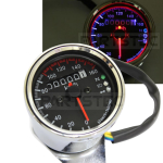 VARIKLIO GALIA 156-40 Motociklas, Universalus mechaninis spidometras, Didžiausias greitis 160 km, Juodas skydelis, Chromuotas