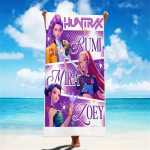 K-POP Paplūdimio rank&scaron;luosčiai D-Demon-Hunters Mikropluo&scaron;to Smėčiui atsparus Greitai džiūstantis Vonios rank&scaron;luostis Geriausios gimtadienio dovanos mergaitėms moterims Plaukimo vakarėlis 140x180cm&1pc