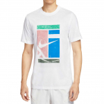 Nike Dri-Fit Court Vienspalviai megzti trumpomis rankovėmis mar&scaron;kinėliai Vyrams Vir&scaron;utiniai drabužiai HV1789-100 M