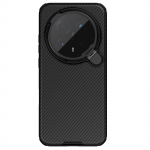 For Honor Magic 8 Pro telefono dėklas Nillkin CamShield Prop Magnetinis Skaidrus variantas Kietas PC+TPU korpusas Atsparus smūgiams galinis dangtelis Honor Magic 8 Pro juoda
