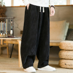 Negabaritinės kelnės, tradicinės, paprastos rudeninės plačios kelnės Harajuku velvetas Streetwear tiesios kelnės vyri&scaron;kos elastinės juosmens laisvos XL geltona