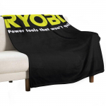 ELEKTROS ĮRANKIAI RYOBI LOGOTIPAS Mesti pledai Dekoriniai lovoms Pildyti Sofos Plaukų pledai 30x40in