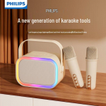Philips Ne&scaron;iojama Bluetooth Karaoke kolonėlė su dviem mikrofonais, CN ki&scaron;tukas (adapteris įtrauktas)