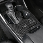 Toyota Highlander Hybrid 2022 m. anglies pluo&scaron;to stiliaus pavarų perjungimo skydelio dangtelio apdailos lipdukai automobilio salono aksesuarai Matte silver