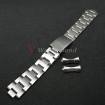 Oyster Perpetual Air King Nerūdijančio plieno dirželis Lenkta galinė dalis Laikrodžio apyrankė Rolex 40mm Kietas apyrankės 19mm 20mm 21mm 13/17/18mm 13mm&NoLogo sidabras