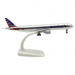 Auk&scaron;čiausios kokybės 20 cm metalinis modelis - Boeing 777 American Airlines leidimas (1 vnt)