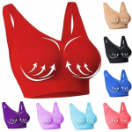 Moterų mados treniruotės Fitness Slim Fit vienspalvės Push Up Cozy Yoga Crop Tops Sportinės liemenėlės XXXL balta