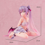 Anime Evas figūrėlė Rožinis žavesys Demonas Veiksmo figūrėlė Graži mergina PVC lėlės modelis Stalvir&scaron;io papuo&scaron;alai Kolekcinis žaislas Gimtadienio dovanos 14 cm 14cm