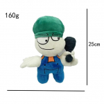25/30cm Deivo ir Bambi pliu&scaron;iniai žaislai Animacinis Friday Night Funk pliu&scaron;inė lėlė FNF prikim&scaron;tos animacinės lėlės Vaikui Kalėdų Gimtadienio Dovana blue