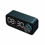 MP3 Žadintuvas, FM Radijas ir Daugiafunkcis Muzikos Grotuvas Belaidis Bluetooth Garsiakalbis LED Ekranas, Stereo Bosinis Bluetooth Garsiakalbis mėlyna