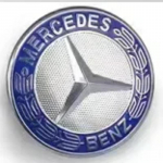 3D ABS logotipas automobilio priekinės grotelės priekinio variklio dangčio emblema lipdukas Mercedes Benz W203 W204 W205 W206 W212 W213 W221 W222 W223 priedams 57mm silver sticker