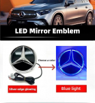 Kar&scaron;tas 2026 m. Naujas Automobilio Lipdukas Benz Žvaigždės Emblemai Ant Priekinių Grotelių Automobiliui Baltos, Mėlynos Spalvos ir LED Ap&scaron;viečiamas Logotipas Mercedes Benz W20 GLE-292 166 15-19