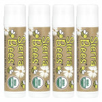 Sierra Bees, Ekologi&scaron;kas lūpų balzamas, 4 vnt., 0,15 oz (4,25 g) Kiekvienas