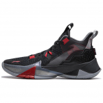 Li Ning Basketball Collection Cushioning Abrasion Resistant Mid top Basketball Shoes Men's Black Red ABPU055-2 39.5
