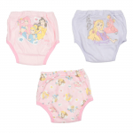 Disney princesių mokymosi kelnaitės kūdikiams, 3 sluoksnių, 3 vnt. pakuotė,