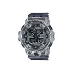 CASIO See Thru Ice Tough 1.0 Kvarcinis Mechanizmas Dervos Dirželis Laikrodis Vyri&scaron;ki Laikrodžiai Pilkas Ciferblatas GA-700SK-1APRS Random Watch Box gray
