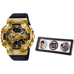 CASIO Vyri&scaron;kas pilno metalo serijos auksinis laikrodis GM-110G-1A9 Fridge Magnet Bottle Openers black
