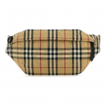 Burberry Vintažinio ra&scaron;to nailoninė juosmens rankinė vyrams, &scaron;viesiai ruda Basic Package (Box + Dust Bag) ruda