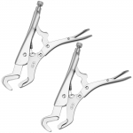 2 vnt. daugiafunkcinės replės rankinis įrankis, fiksavimo replės anglinio plieno metalo apdirbimui, 6&ndash;32 mm reguliuojamos lenktų žandikaulių replės priežiūrai