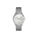 Calvin Klein Ck Kvarcinis Minimalistinės Serijos Laikrodis Kvarcinis Mechanizmas Nerūdijančio Plieno Apyrankė Sidabrinis Ciferblatas Vyri&scaron;ki laikrodžiai K3M2112Z Silver Dial