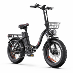 DRVETION CT20 PRO MAX Elektrinis dviratis su krep&scaron;iu, 48V 15Ah baterija, NFC Bluetooth ekranas juoda