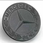 3D ABS logotipas automobilio priekinės grotelės priekinio variklio dangčio emblema lipdukas Mercedes Benz W203 W204 W205 W206 W212 W213 W221 W222 W223 priedams 57mm black sticker
