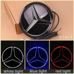 2025 Kar&scaron;tas Mercedes Benzui Mercedes Benz LED emblemos &scaron;viesa priekinės grotelės žvaigždė ap&scaron;viestas logotipas baltas mėlynas raudonas ženklelis W204 W20 W253NEW red light sidabras