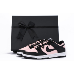 Nike Dunk Chestnut Coverage Slip Resistant And Abrasion Resistant Low top Skateboard Shoes GS Black Pink CW1590-100(Team59-SBOX) 38 black