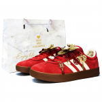 Adidas Vl Court Classic Arklių Metai CNY Lengvi Ir Kvėpuojantys Žemi Kateboardo Batai Unisex Kinijos Raudoni KK3774(Komanda1497-) 36