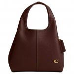 Coach Lana 22 Metalinis Logotipas Poliruotas Akmenuko Odos Rankinė Maža Moteri&scaron;kos Rankinės Žalvario Klevas CM545-B4MPL Basic Set (Bag+Dust Bag)