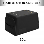 Automobilio bagažinės organizatorius dėžė Didelės talpos Automobilio daugiafunkcinis įrankių laikymo krep&scaron;ys Oksfordo audinys Sulankstomas avarinio laikymo dėžė juoda