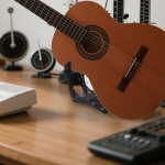 Klasikinės gitaros atrama Reguliuojamas akustinis kojų atrama Reguliuojamas lengvas bosinės gitaros kojos atrama Elektrinei klasikinės gitaros juoda